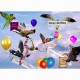 GREETING CARD BIRDS Birthday Birds